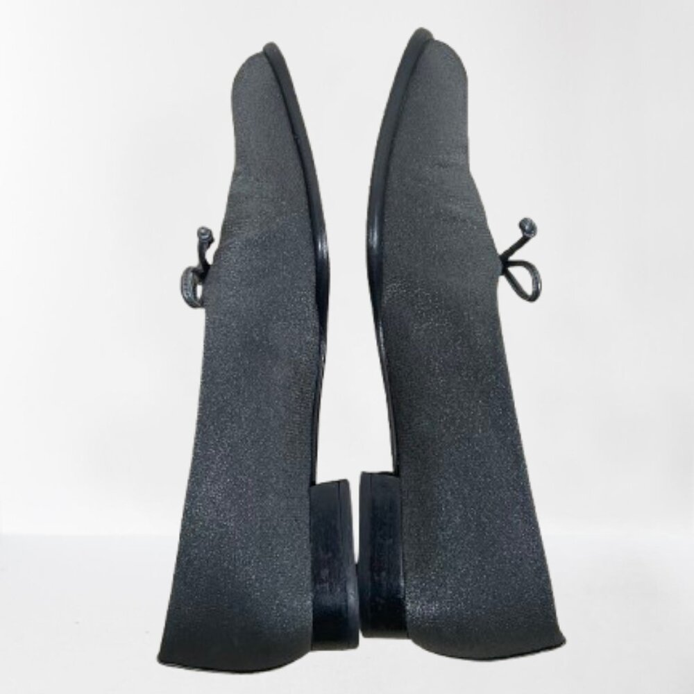 Stuart Weitzman Metallic Sleek Bow Ballerina Flats - image 7